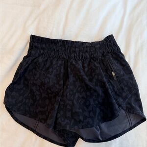 lululemon athletica Black Camo Women's Athletic Shorts